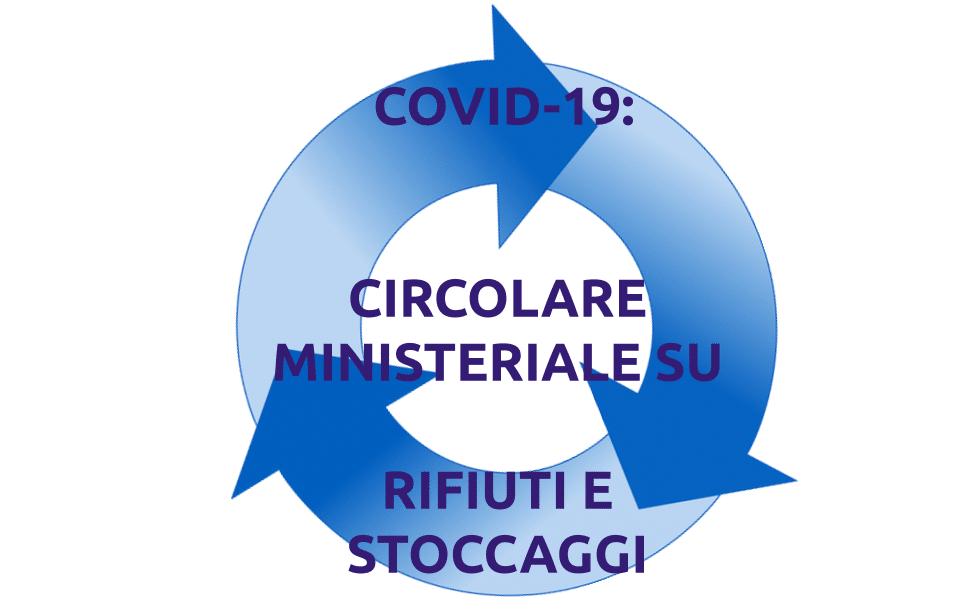 Covid-19: Circolare Ministeriale per gestione rifiuti e stoccaggi