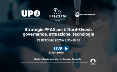 Strategie PFAS per il Nord-Ovest: non perdere il live streaming dell’evento